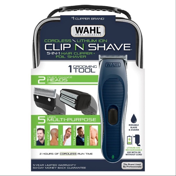 Wahl Clip N Shave in Cordless Rechargeable Hair Clipper and